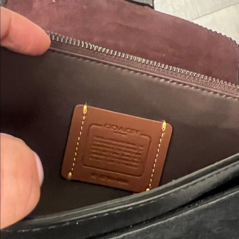Coach Black Leather Crossbody Bag - Picture 8 of 12